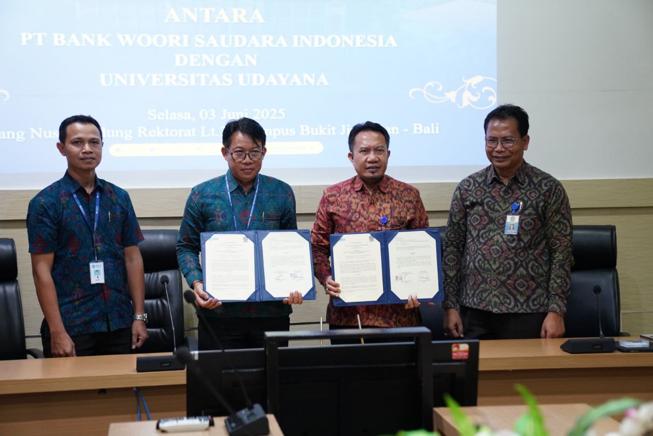 Universitas Udayana Teken MoU dengan PT Bank Woori Saudara Indonesia 1906 Tbk untuk Perluas Kerja Sama Strategis